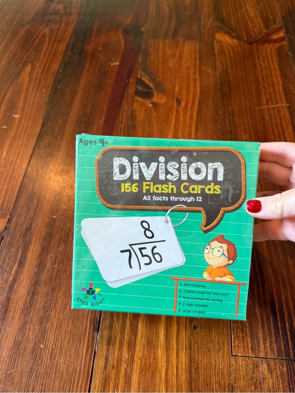 Division 0-12, 156 Flash Cards
